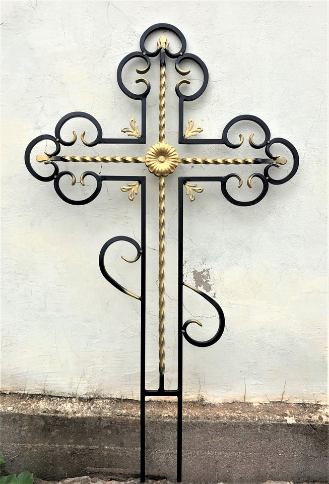 Крест металлический 200 см ажурный